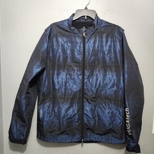 Men's Vuga Blue Light Weight Jacket Full Zipper Size Large